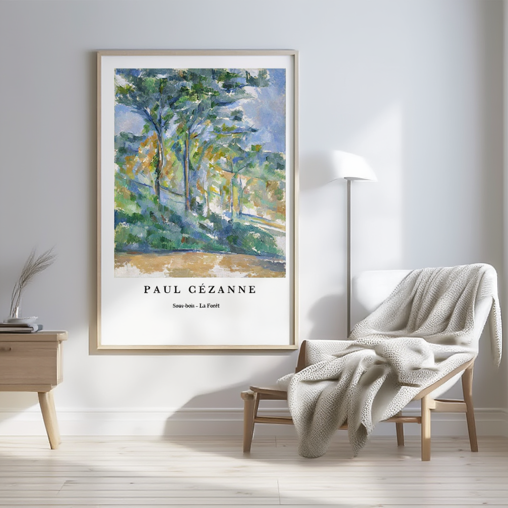 Paul Cézanne – Sous-bois ‘La Forêt’ Poster - Hakyarts