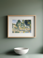Le Bassin du Jas de Bouffan – Paul Cézanne Poster | Post-Impressionist Landscape Art Print