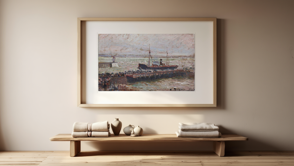 Camille Pissarro - Entrance to the Harbour at Le Havre, Overcast Sky