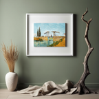 Langlois Bridge at Arles – Vincent van Gogh Poster | Post-Impressionist Landscape & Architectural Art Print