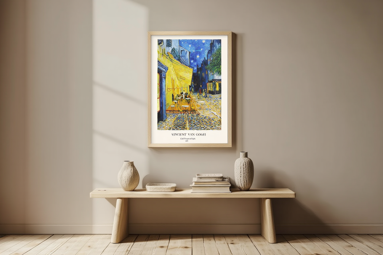 Vincent Van Gogh – Café Terrace at Night – Iconic Post-Impressionist Art Print