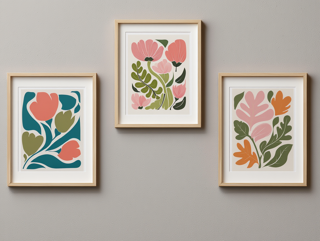 Modern Botanical Floral – Set of 3 Prints