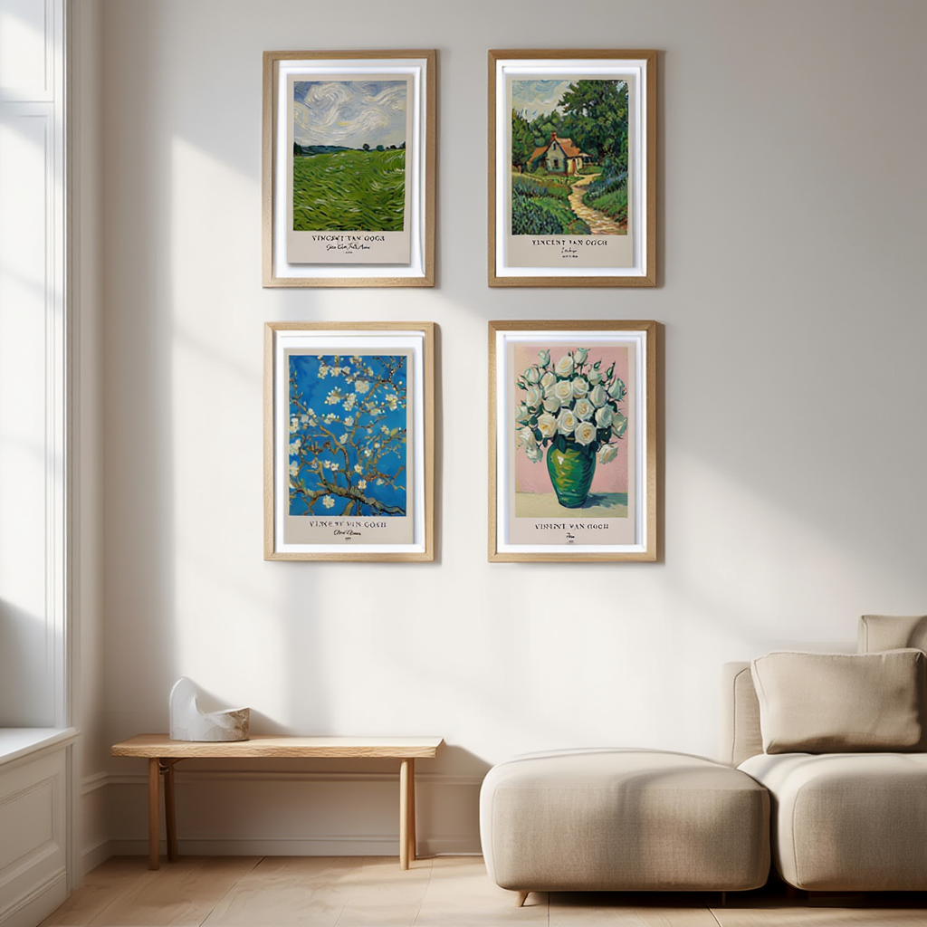Vincent Van Gogh 4-Piece Art Prints