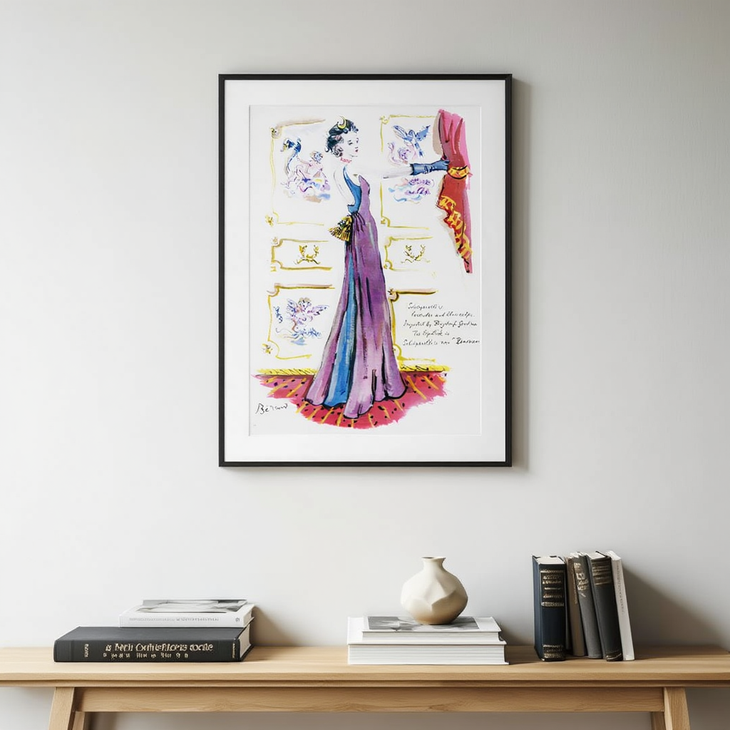 Schiaparelli Evening Gown Poster