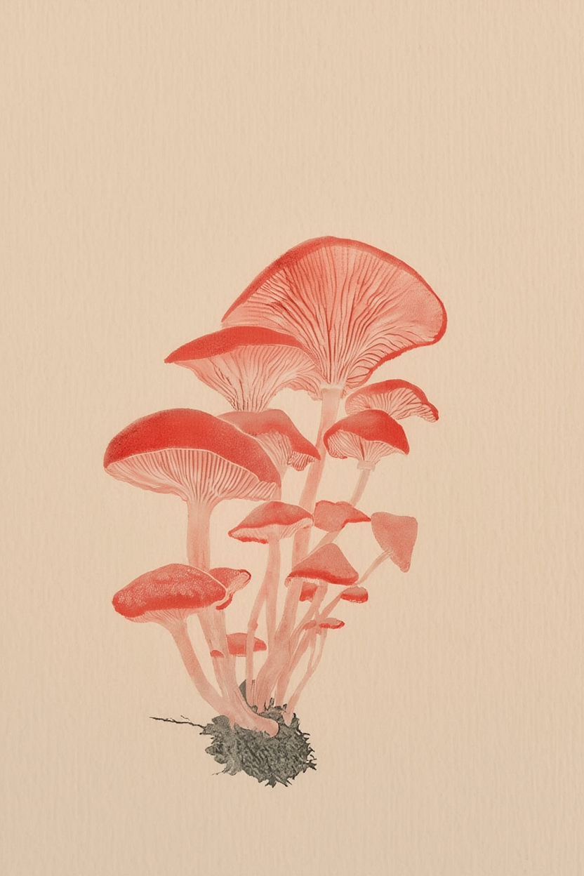Forest Umami – Shiitake Mushroom Art Print