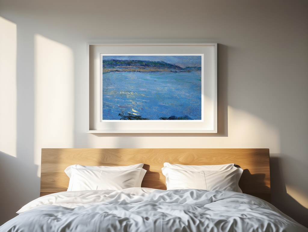 Max Kurzweil - Blue seascape in the moonlight