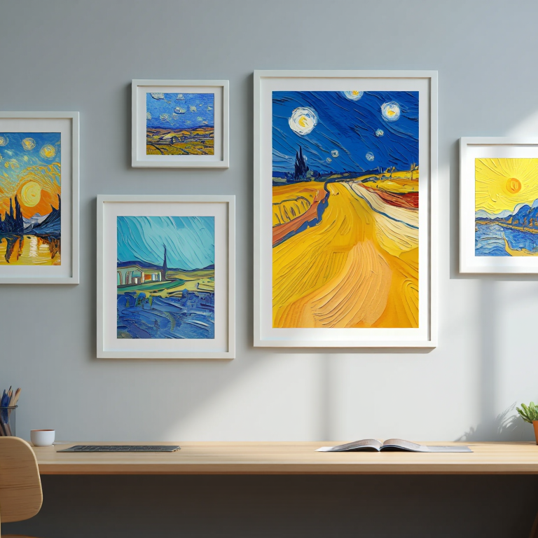 Van Gogh Inspirations – Set of 5 Post-Impressionist Prints