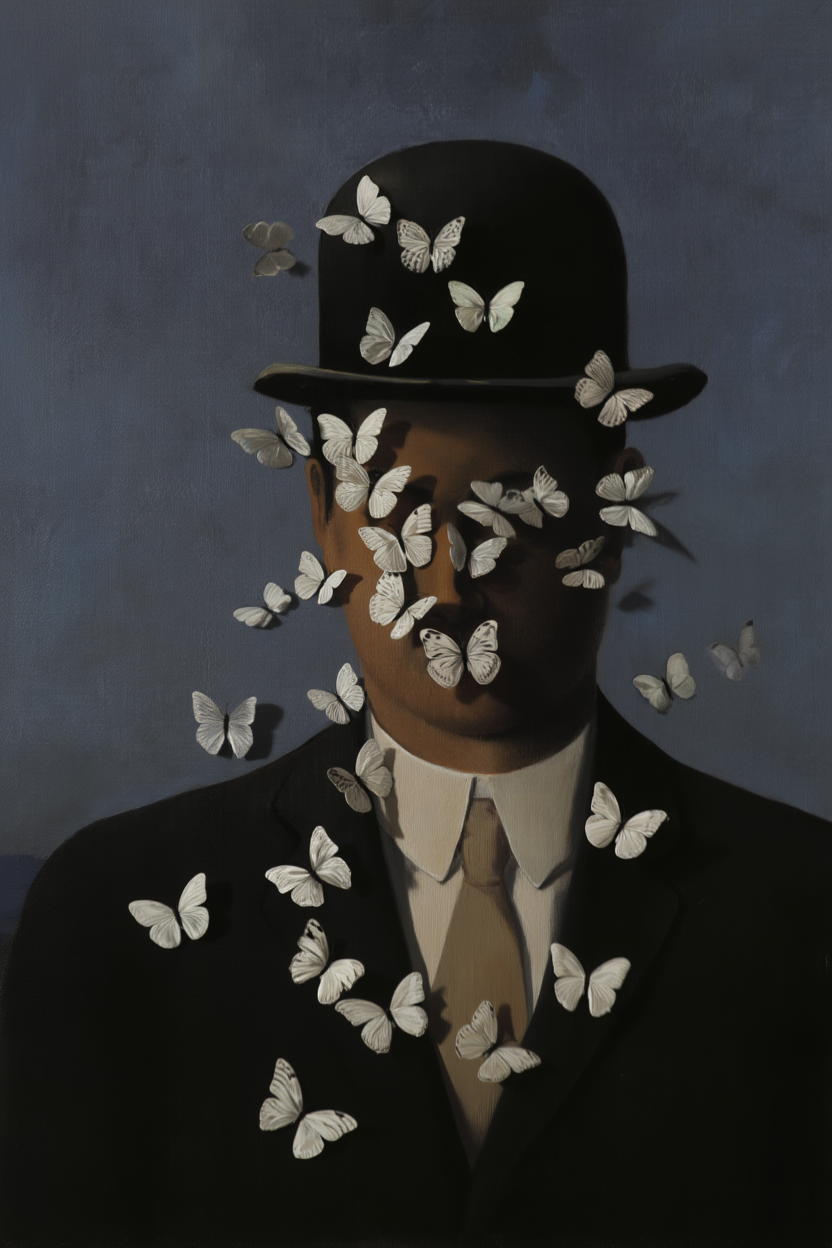 The Veiled Horizon – Inspired by René Magritte