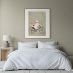 Cycling Cat – Whimsical Feline Ride