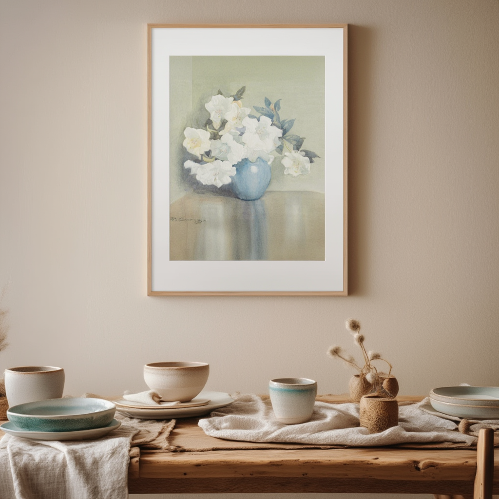 Rhododendron Fragrantissima – Dorothy Richmond – Botanical Art Print
