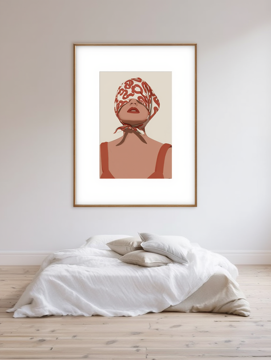 Stylish Woman – Modern Fashion Illustration Wall Art Print