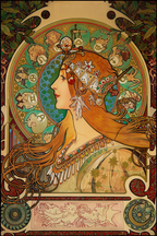 Zodiac by Alphonse Mucha – Art Nouveau Poster Print - Hakyarts