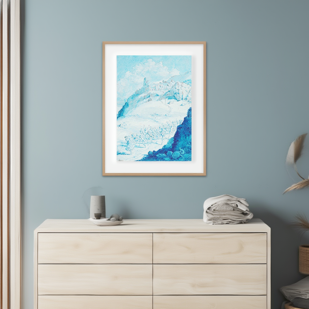 Pursued by Elves by Richard Doyle – Vintage Victorian Fantasy Art Print