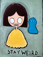 Set of 4 Cool Kids Prints – Be Brave, Be Silly, Stay Weird, Be Yourself - Hakyarts