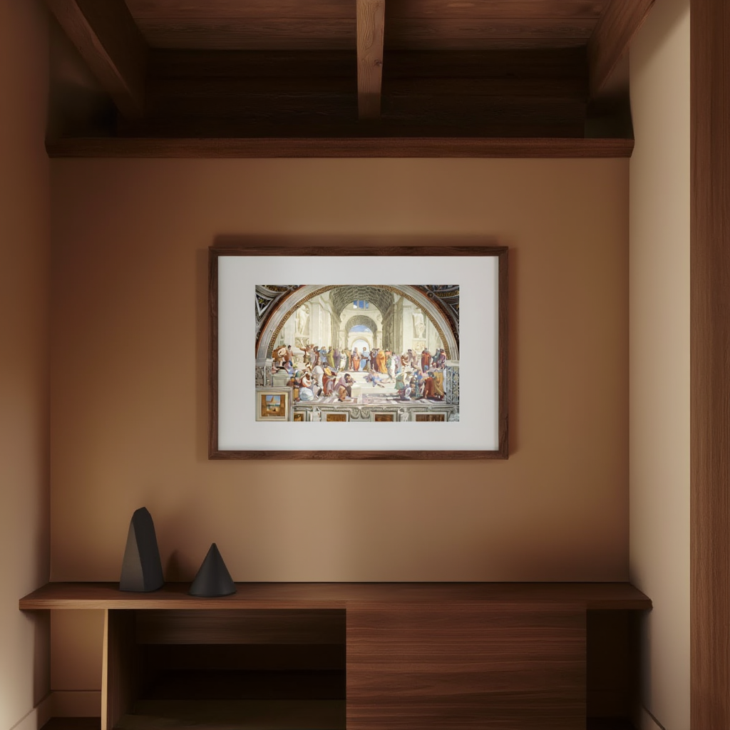 The School of Athens by Raffaello Sanzio da Urbino – Renaissance Masterpiece Art Print