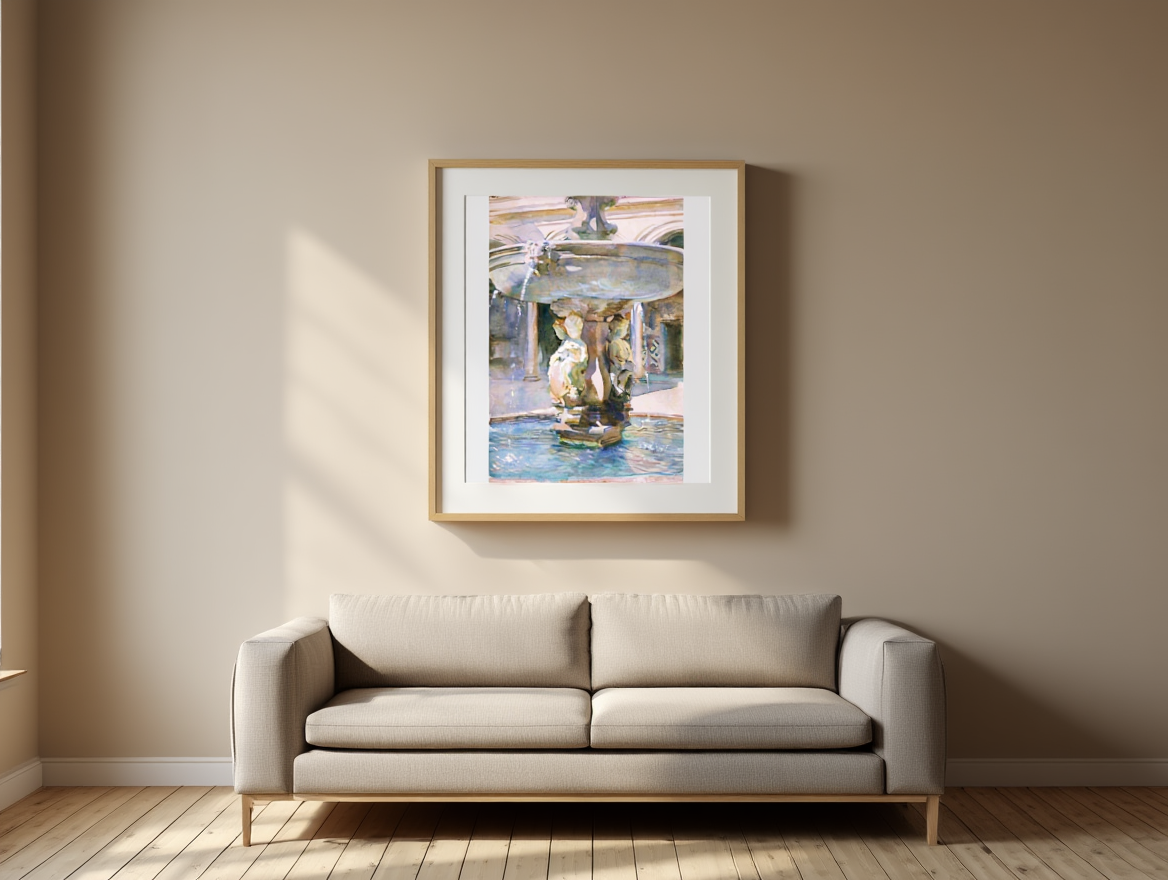 John Singer Sargent – Spanish Fountain – Iconic Impressionist Art Print