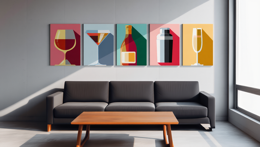 Cocktail Vibes – 5 Art Prints Set