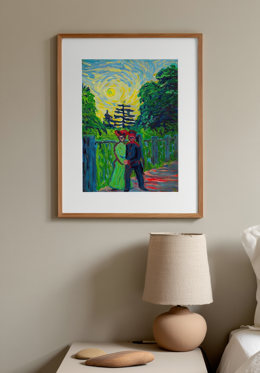 Ernst Ludwig Kirchner - Moonrise, Soldier and Maiden