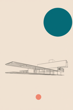 Set of 3 Concorde Modern Shapes Art Prints – Geometric Contemporary Wall Decor - Hakyarts