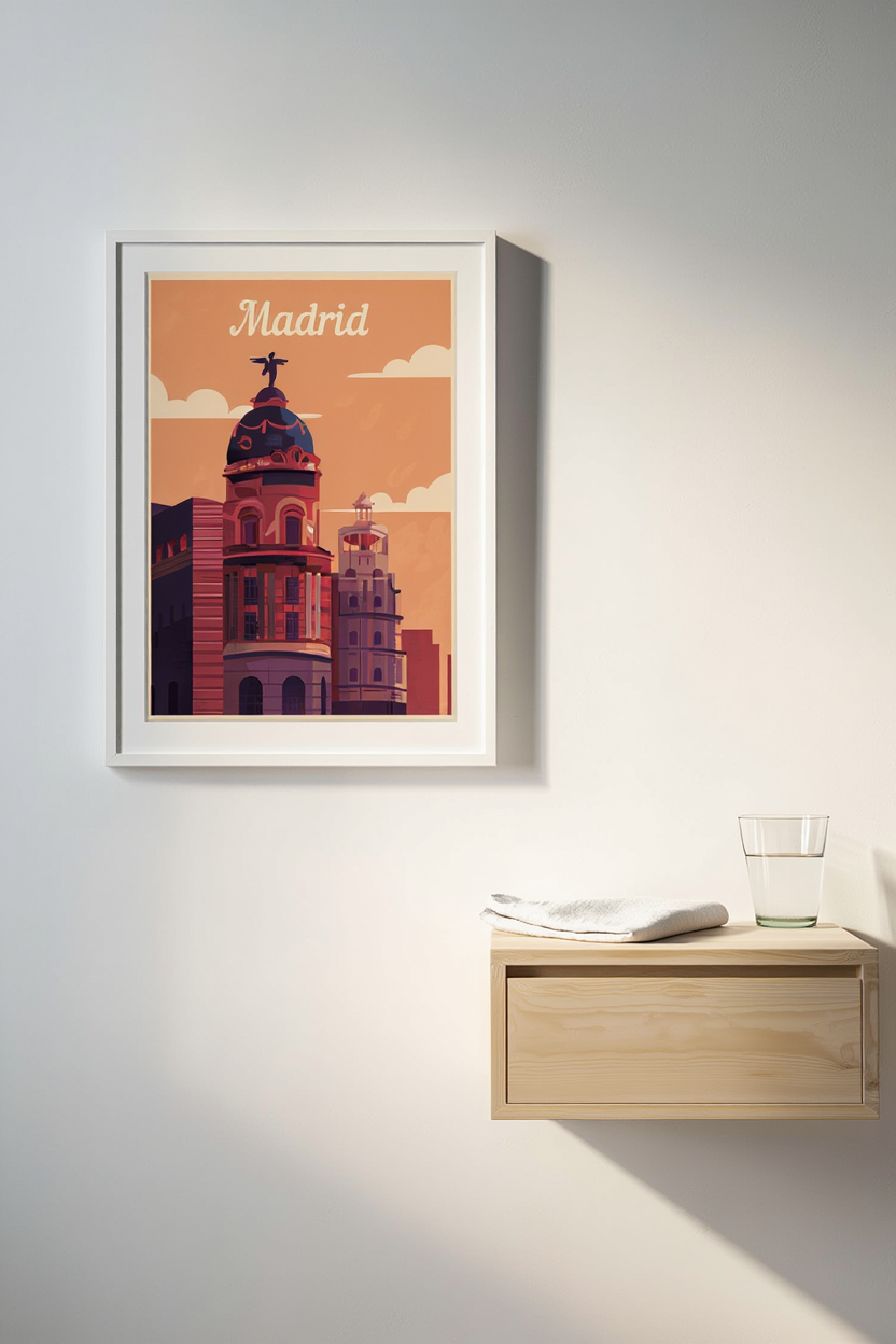 Madrid Travel Poster
