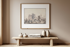 Buildings Overlooking Water, near Naples by J.M.W. Turner – Landscape Art Print