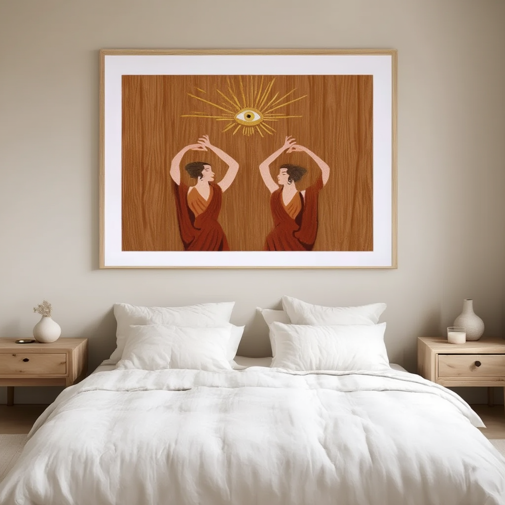 Rhythms of Freedom – Boho Women Dancing Art Print