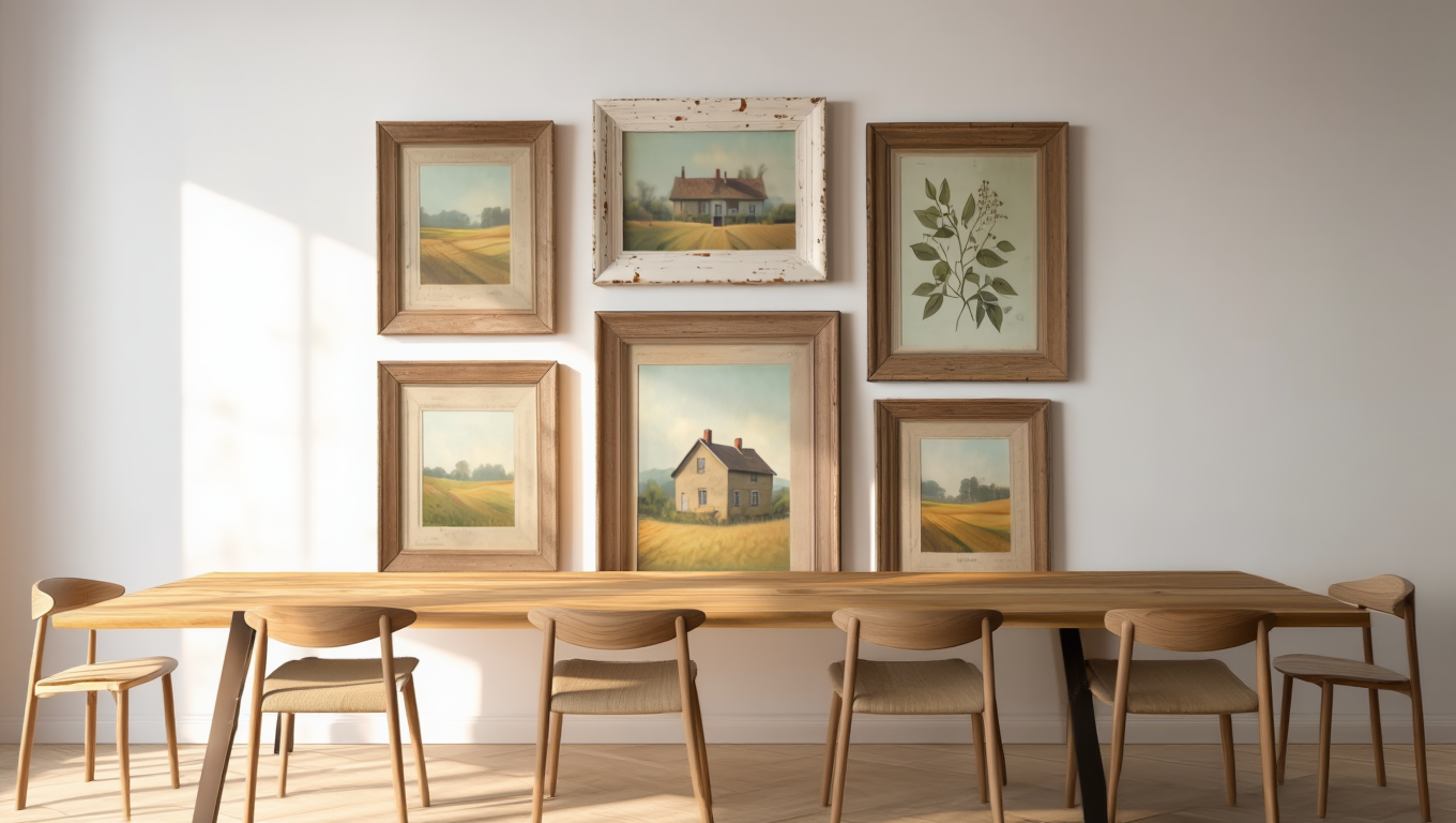French Country Cottagecore – Living Room Gallery Wall Set of 5