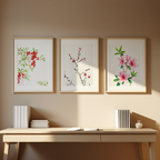 Mix & Match Japanese Botanical Prints – 3 Prints - Hakyarts