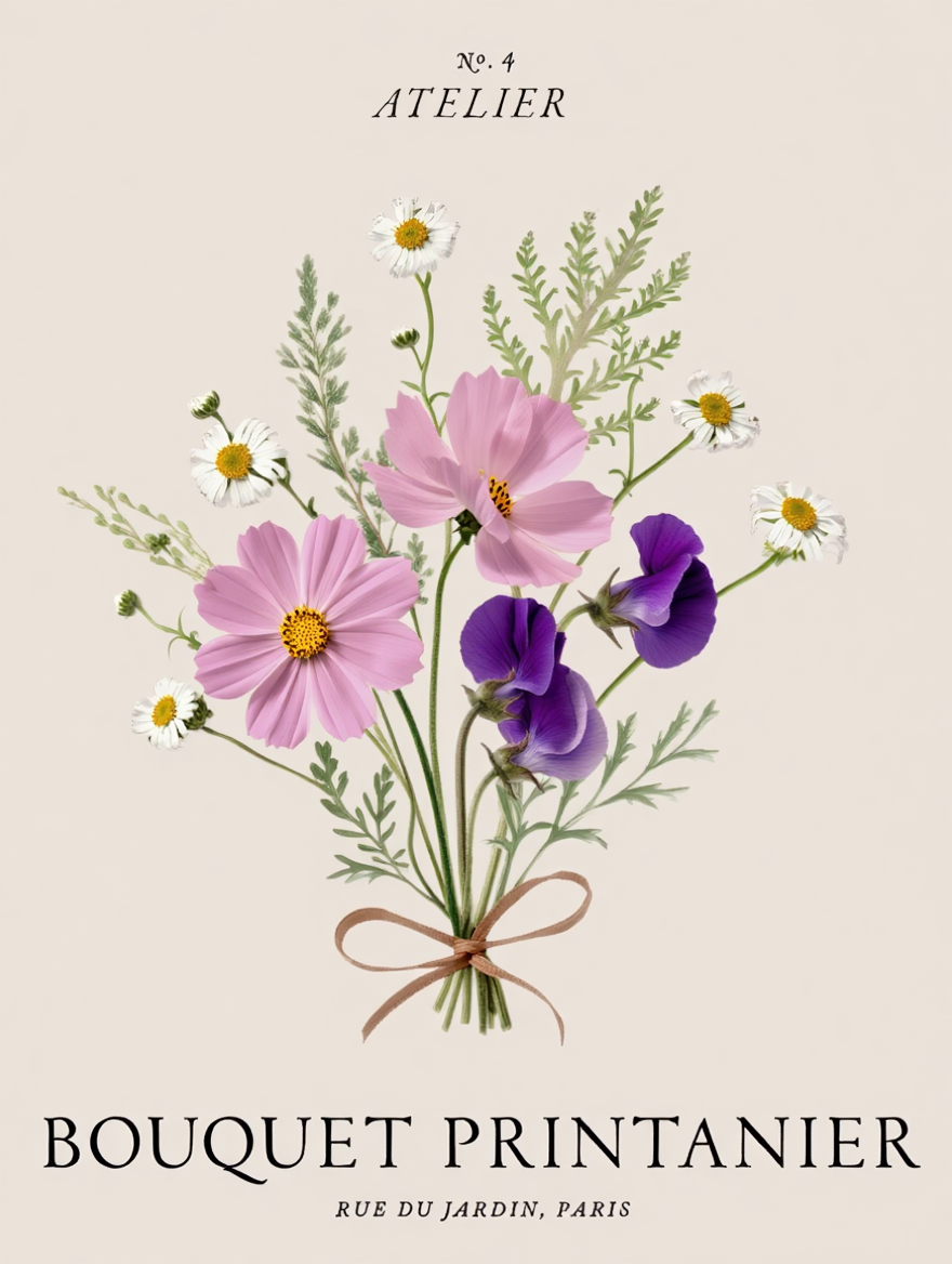 6 Mix & Match Floral Prints | Botanical Wall Art Collection