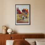 Douglass Square by Allan Rohan Crite (1936) – Celebrated American Urban Scene