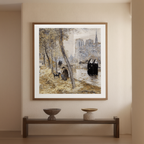 Notre Dame de Paris (1890–1895) by Jean-François Raffaëlli – Paris Landmark Art Print