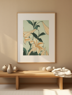 Katsushika Hokusai – Lilies - Iconic Ukiyo-e Japanese Art Print - Hakyarts
