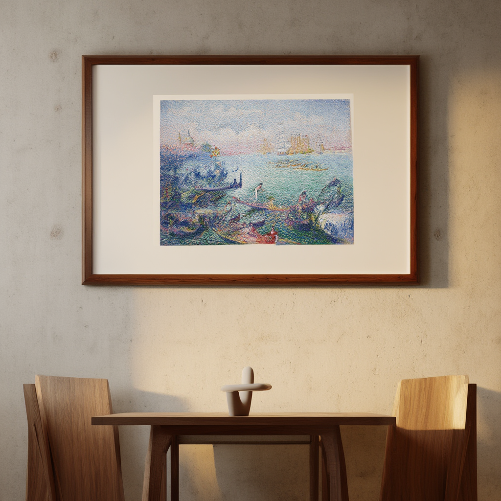 Henri-Edmond Cross - Regatta in Venice Poster