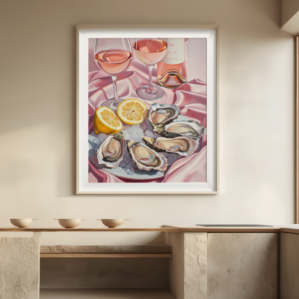 Oysters Table — Culinary Wall Art Print