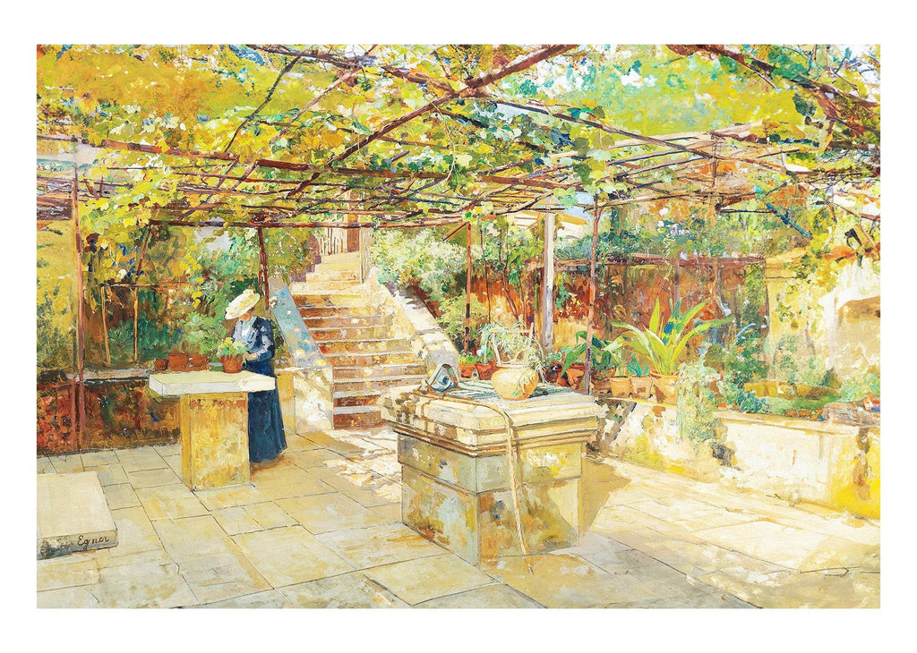 A Flower Lover on a Sunny Terrace - Hakyarts