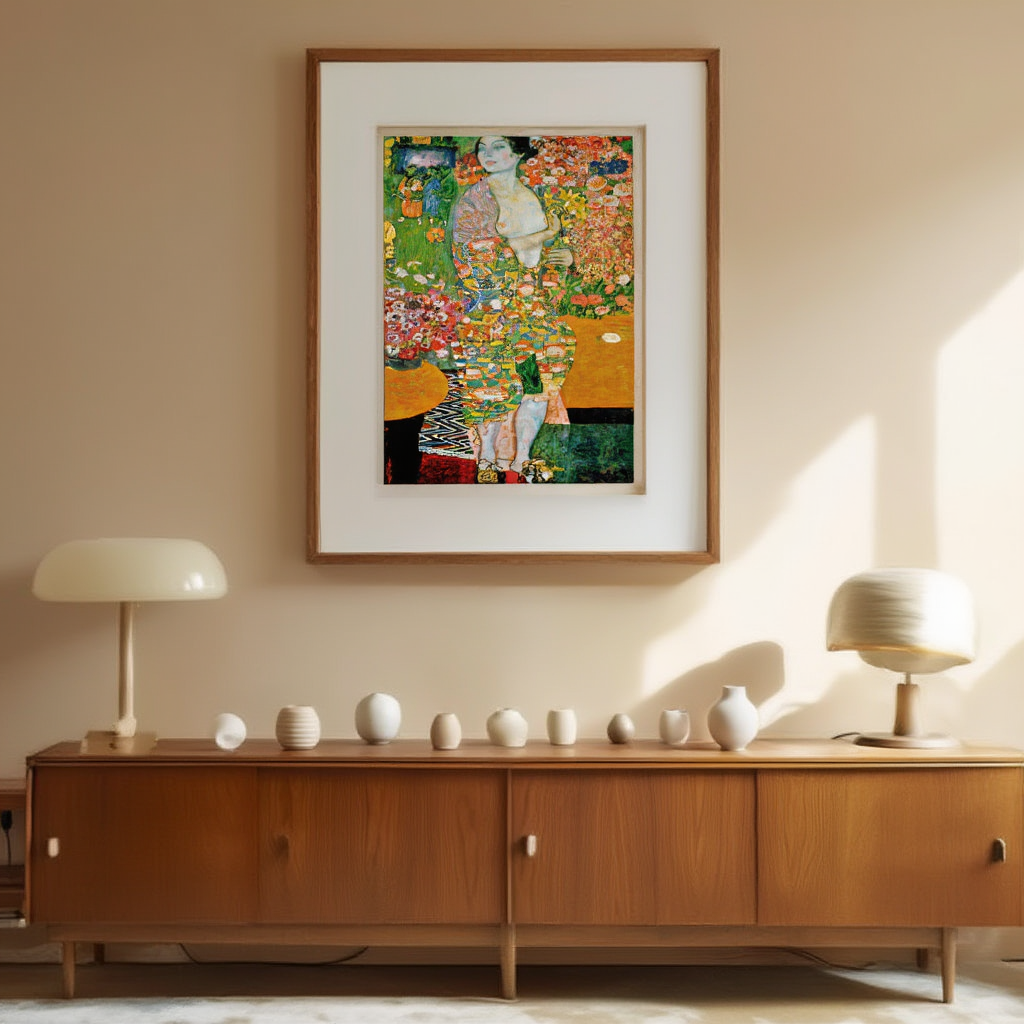 The Dancer by Gustav Klimt – Figurative Modern Art Print