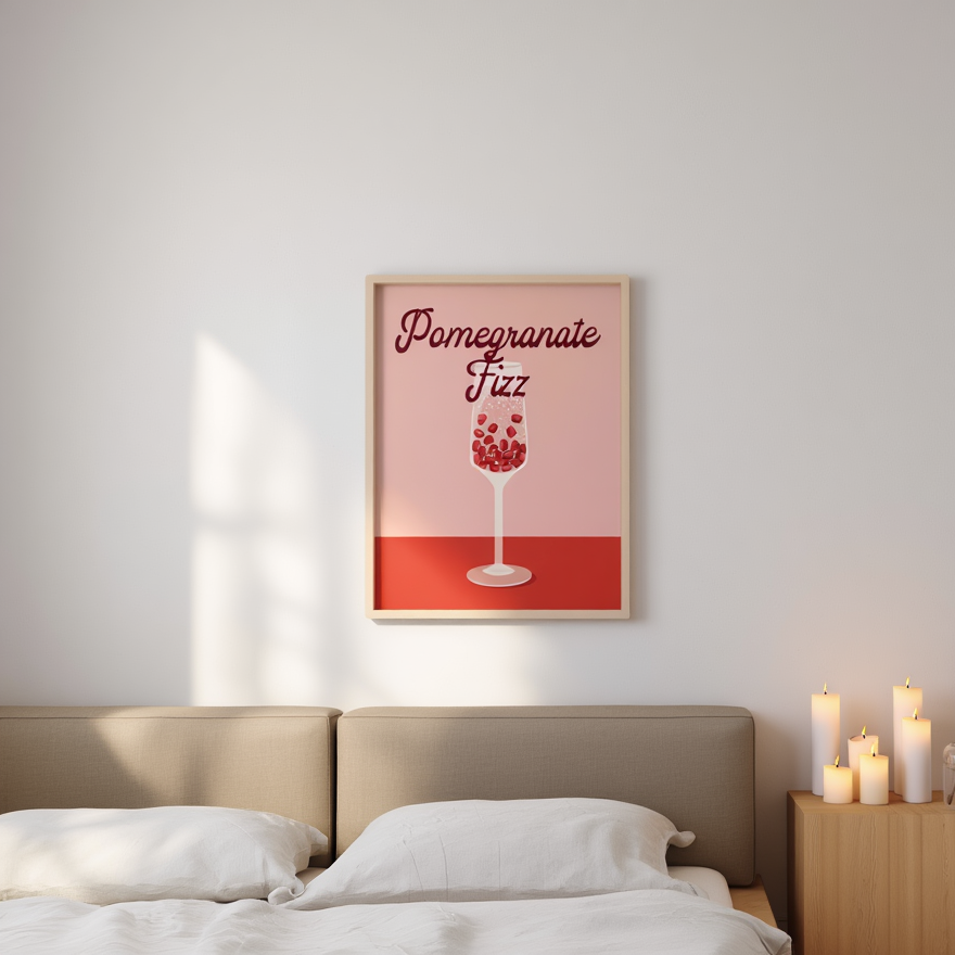 Pomegranate Fizz – Art Print