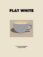 Set of 4 Coffee-Inspired Prints – Irish Coffee, Flat White, Cappuccino & Americano - Hakyarts