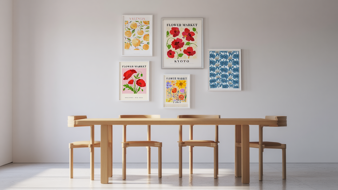 Market Blooms: 5 Colorful Flower Prints to Brighten Your Walls