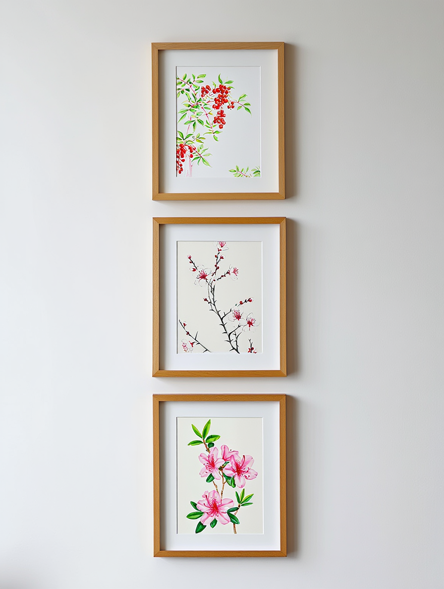 Mix & Match Japanese Botanical Prints – 3 Prints