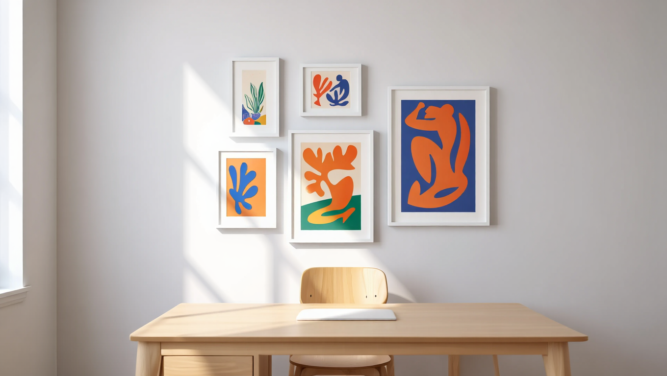 Vibrant Abstractions – Set of 5 Matisse-Inspired Prints