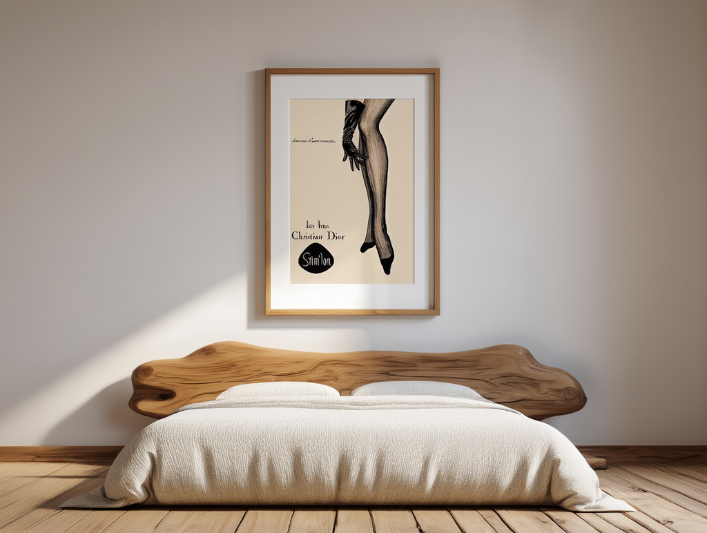 Vintage Dior ‘Les Bas’ Poster | Classic Fashion Art Print