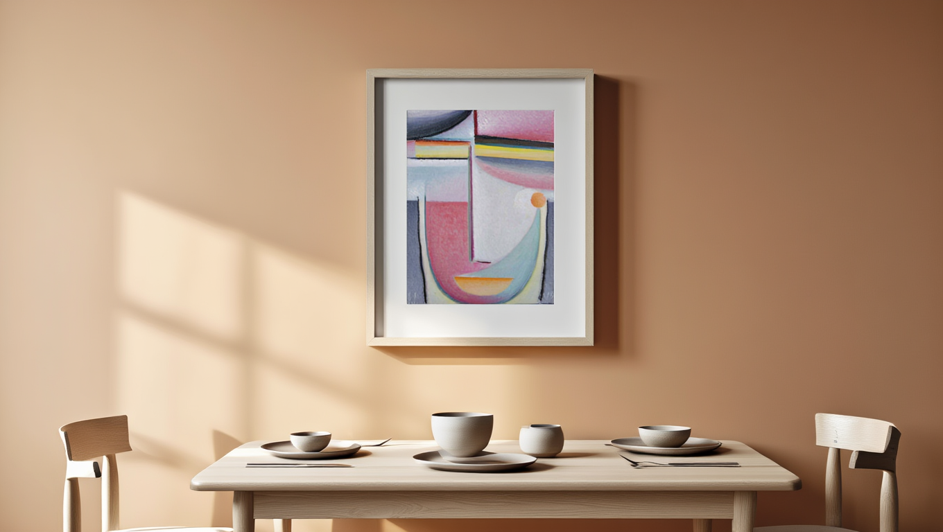 Alexej von Jawlensky - Abstract Head Symphony in Pink Poster