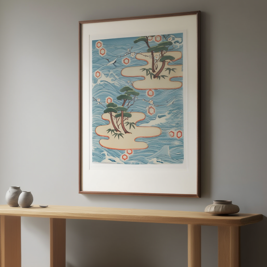 Extract from Bijutsukai (Design Magazine), 1902 – Vintage Japanese Art Print No7 Poster