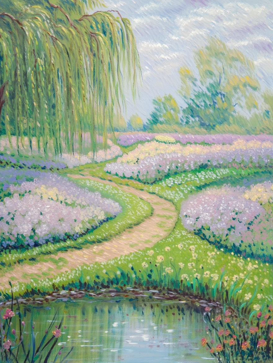 Monet Garden Serenity – Artistic Wall Prints