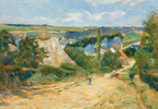 Entrance to the Village of Osny – Paul Gauguin Poster | Post-Impressionist Landscape & Rural Art Print - Hakyarts