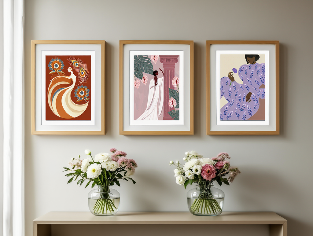 6 Prints – Floral & Figurative Collection