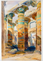 Karnac by David Roberts – 19th-Century Orientalist Architectural Art Print - Hakyarts
