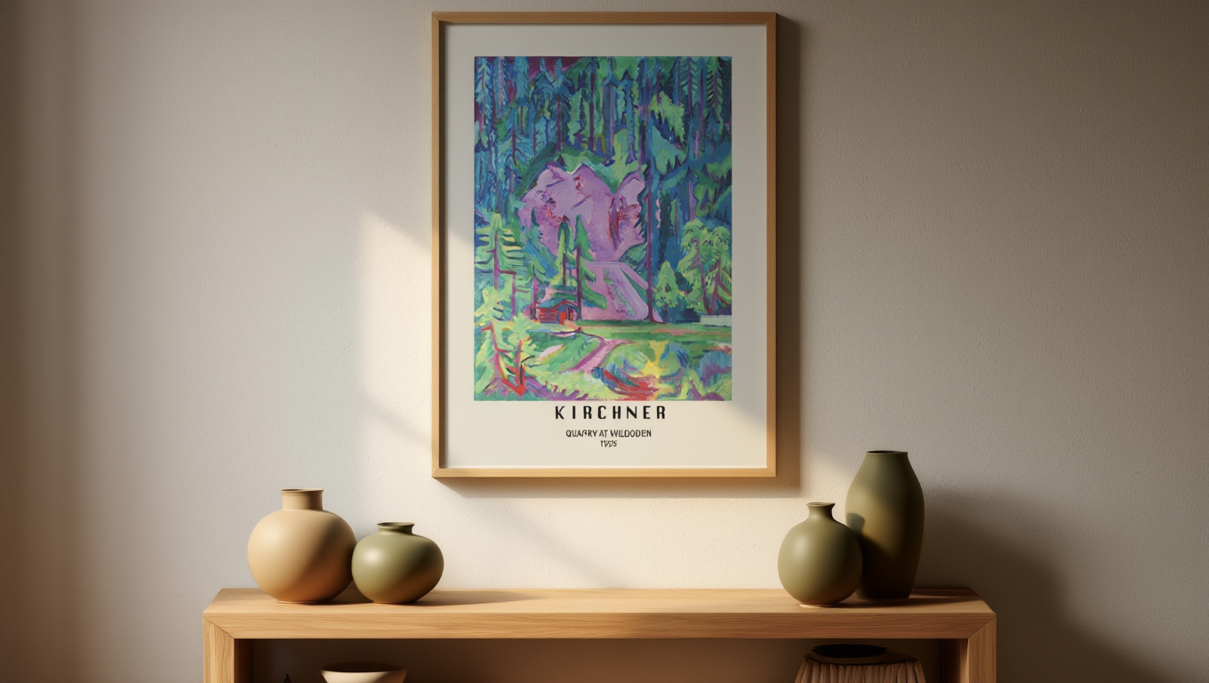 Ernst Ludwig Kirchner - Quarry at Wilboden Poster