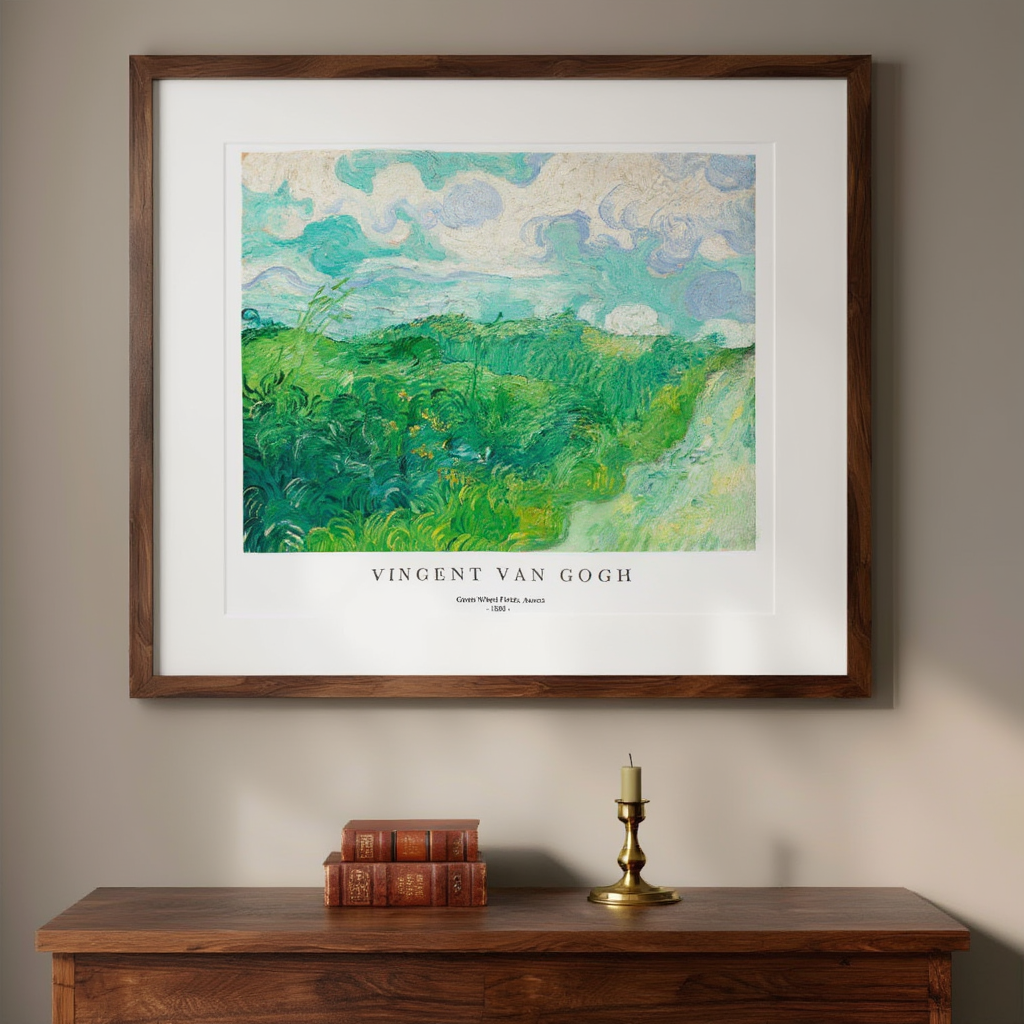 Vincent Van Gogh - Green Wheat Fields Poster